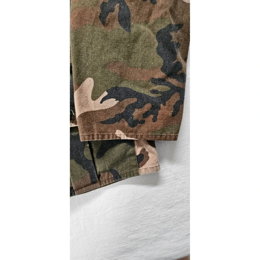 Winchester Mens Camo Hunting Jacket Large Cotton Woodland Camouflage Field Coat - Picture 4 of 12